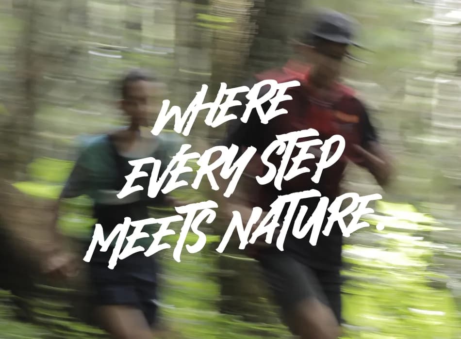 Trail runners background